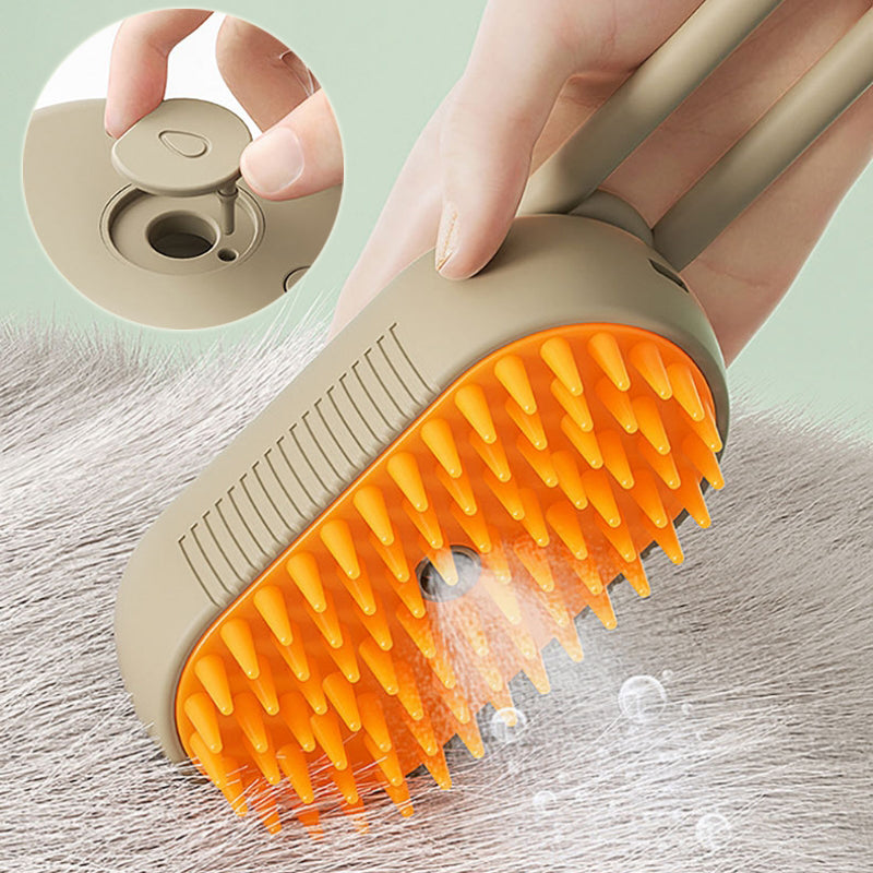 Kitomi 3-in-1 Electric Steam Pet Brush – Grooming Comb & Massage for Cats & Dogs